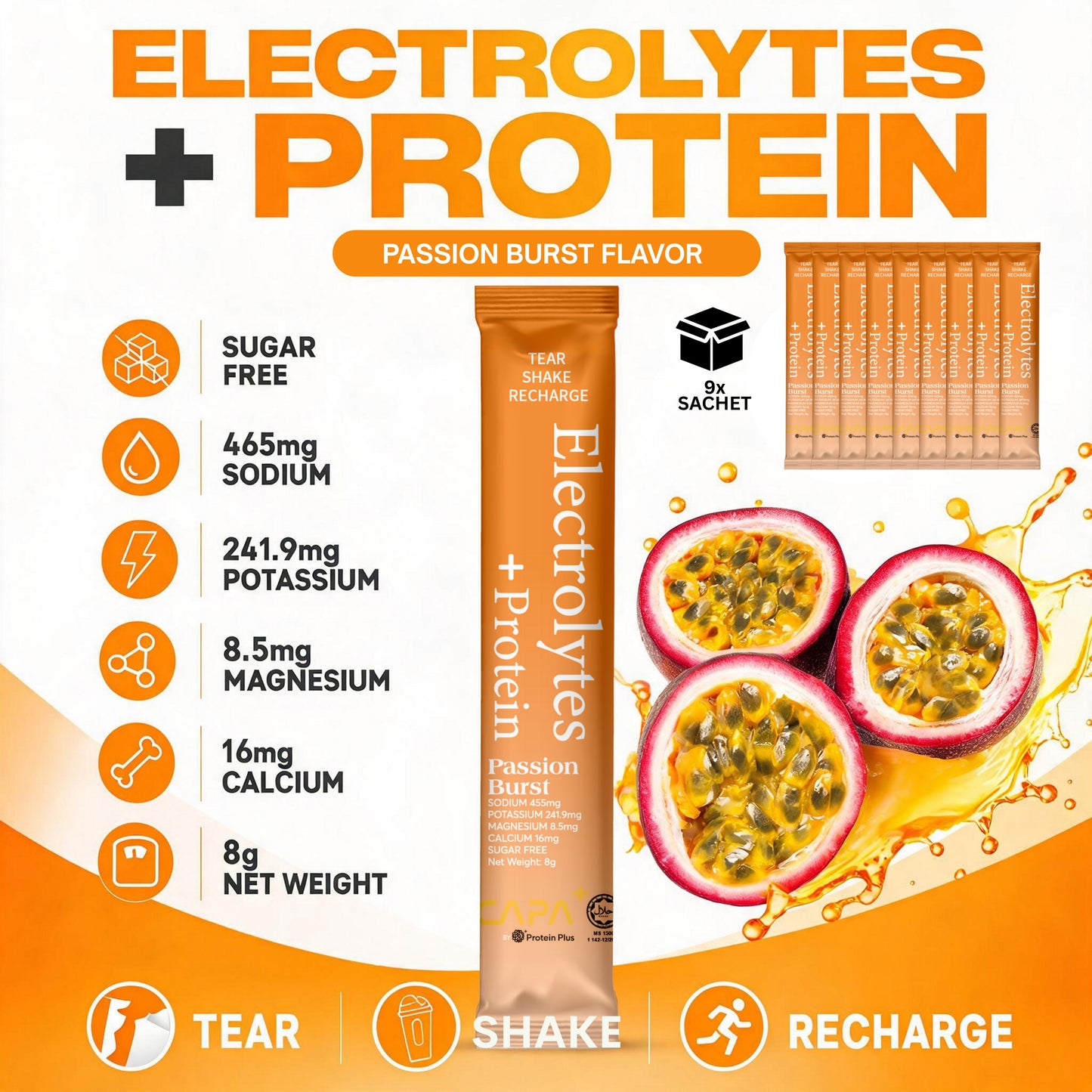 CAPA+ Electrolytes + Protein Series
